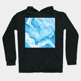 SKY BLUE LIQUID MARBLE DESIGN, IPHONE CASE AND MORE Hoodie